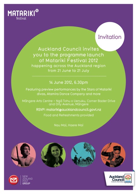 Matariki Launch Invite